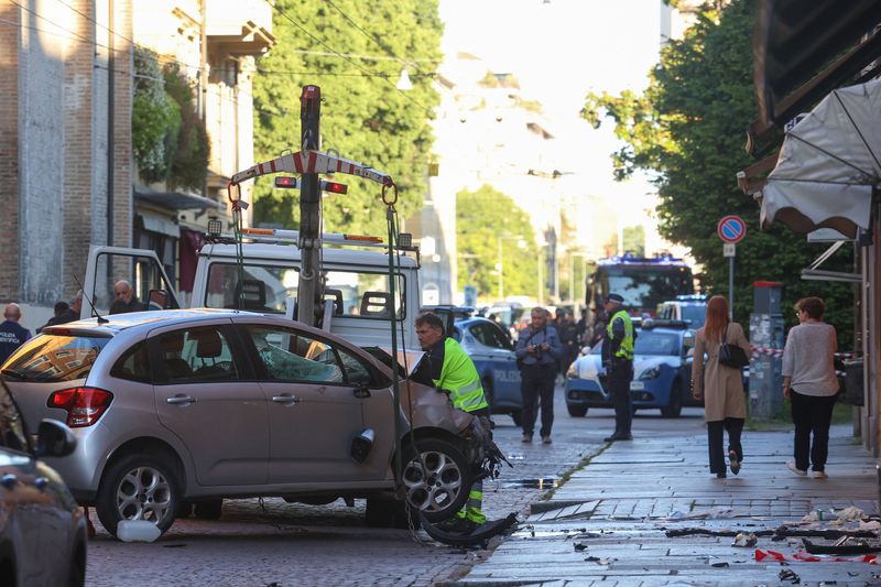 Italian leaders visit Modena after car-ramming attack