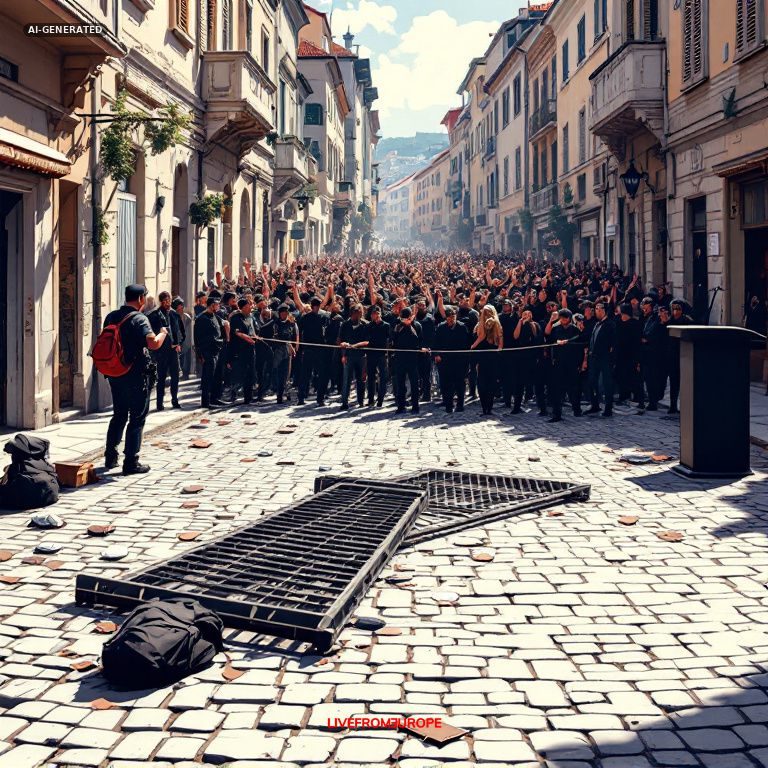 Protests in Niš over student's arrest spark clashes between supporters and SNS activists