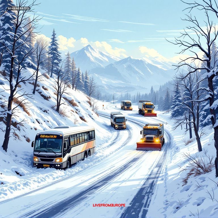 Heavy snowfall strands vehicles, halts buses in Russia's Magadan region