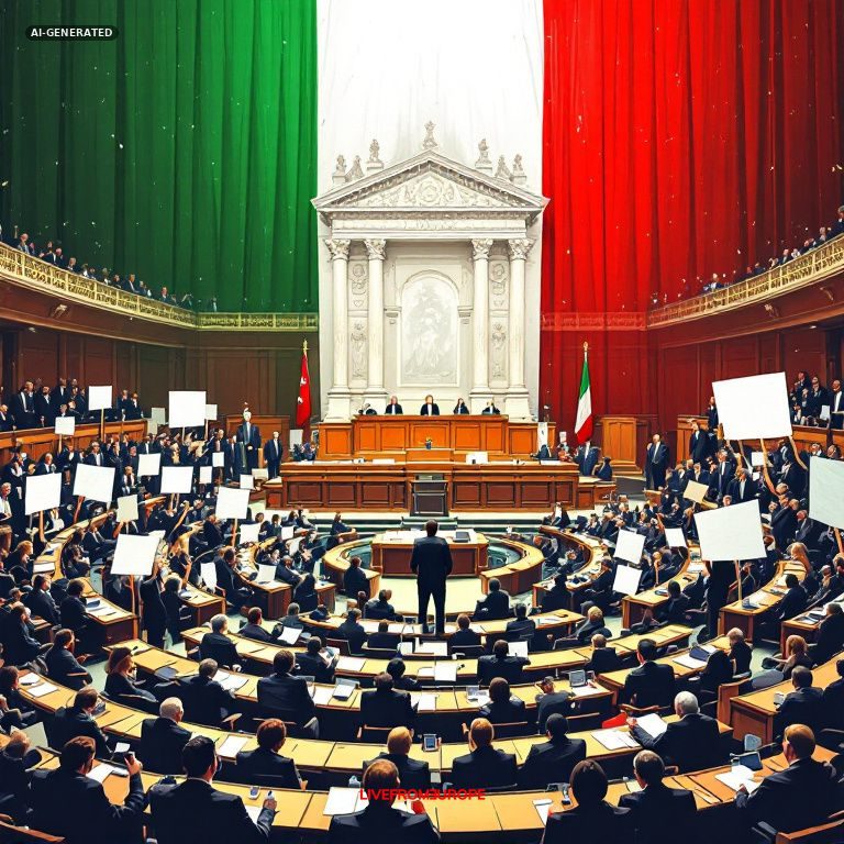 Italy's parliament approves Meloni's electoral reform with 42% vote seat bonus amid opposition protests