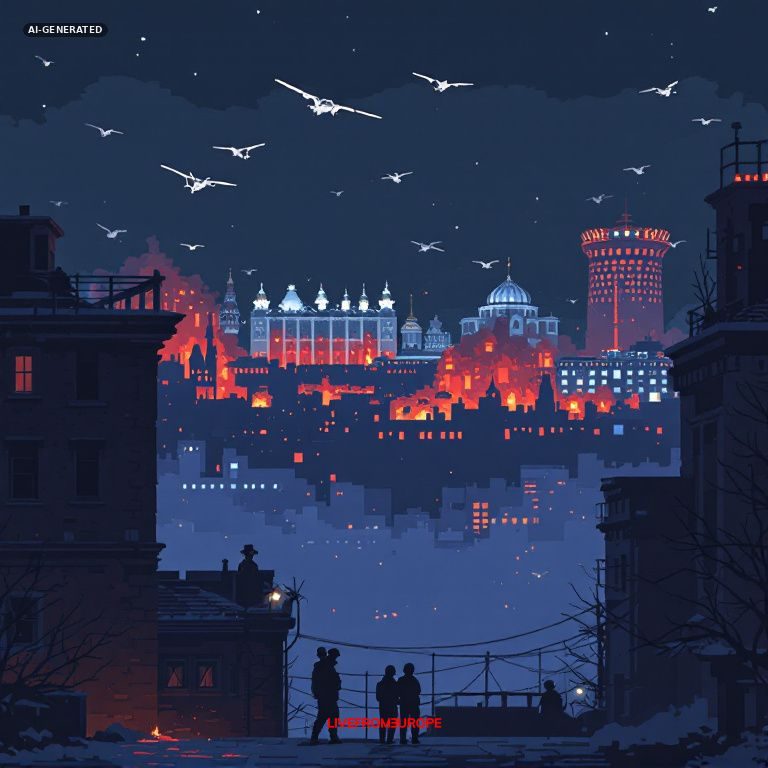 Ukraine launches largest drone attack on Moscow as Russia strikes Kyiv during election