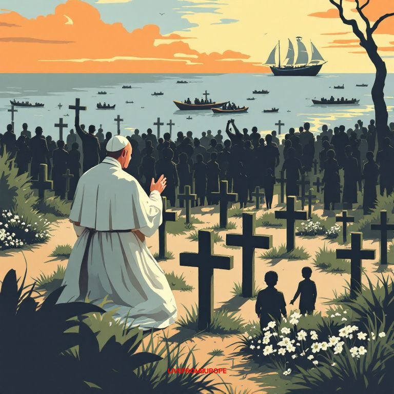 Pope Leo XIV marks U.S. Independence Day with Lampedusa migrant cemetery pilgrimage