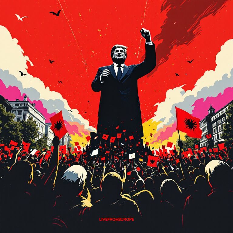 Tens of thousands protest in Tirana for 35th day against Trump-linked resort project