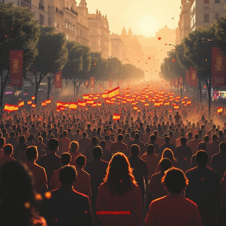 Spain's World Cup-winning team paraded through Madrid as two million fans celebrate victory